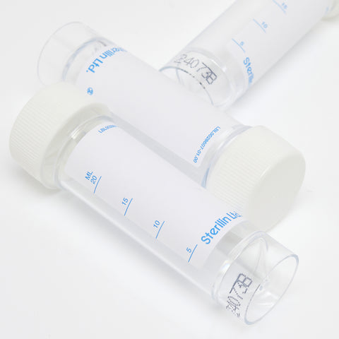 30ml Specimen Container with Plain Label (Pack 50)