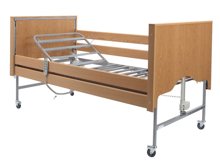 Casa Elite Care Home Bed (Covered Ends) Low in Beech