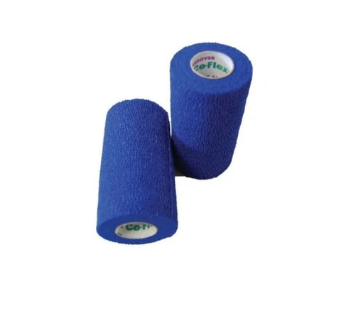 CoFlex Cohesive Flexible Bandage-Blue-Latex (2.5 cm x 4.6 m)