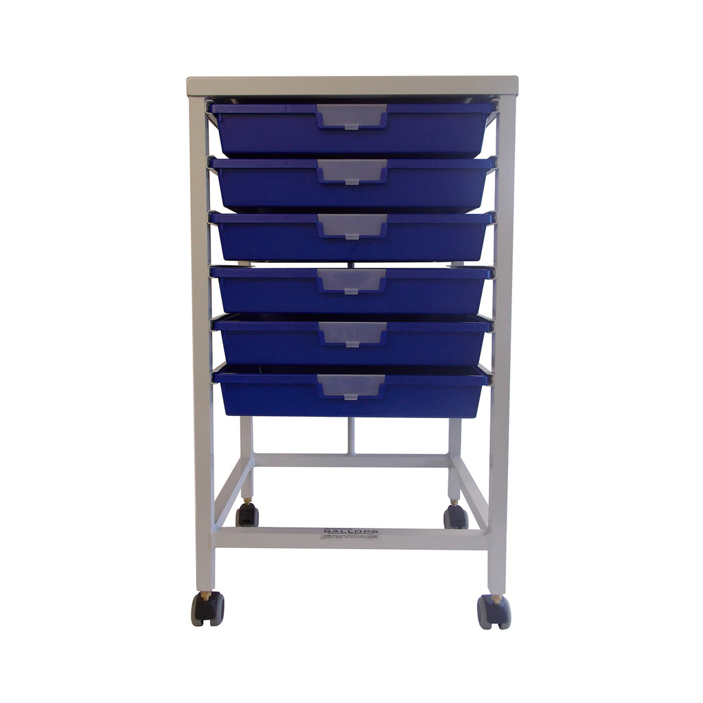 MRI Safe Utility Trolley with 6 Drawers – Lipped